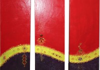 La Vague Verte - Technique Mixte - 3 x 20 x 80 cm